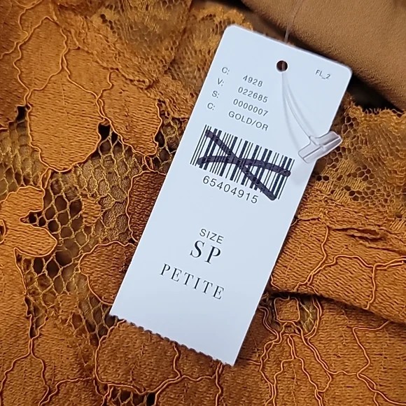 Anthropologie Tiered Lace Tunic Dress Size SP - Picture 5 of 5